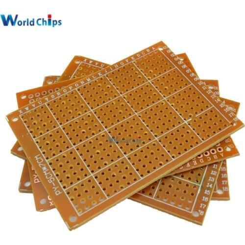 10PCS/Lot Universal PCB Board 5x7 5 x 7 cm 2.54mm DIY Prototype Paper Printed Circuit Panel 5x7cm 50x70mm Single Sided Board