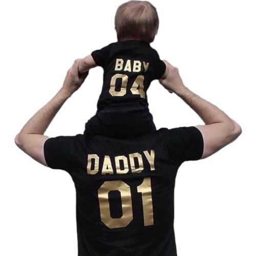 Customized gold printing T-shirts for children or adults, without synthesis, your text or patterns