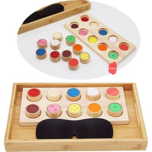 Baby Wooden Toy Montessori Sensory Material Preschool Early Educational Toys Toddler Early Development Toys Tactile Exercises