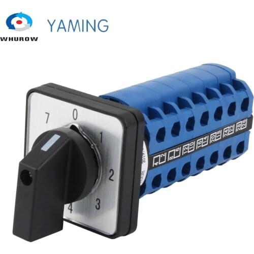 20A Cam Switch LW26-20/7 0-7 Positions Universal Combined Power Supply Voltage Switching 7-Channel Dual-wire Selective Control