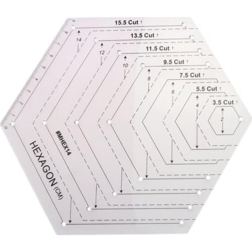 Patchwork Ruler Hexagon Quilting Ruler Patchwork Acrylic Template Sewing Accessories