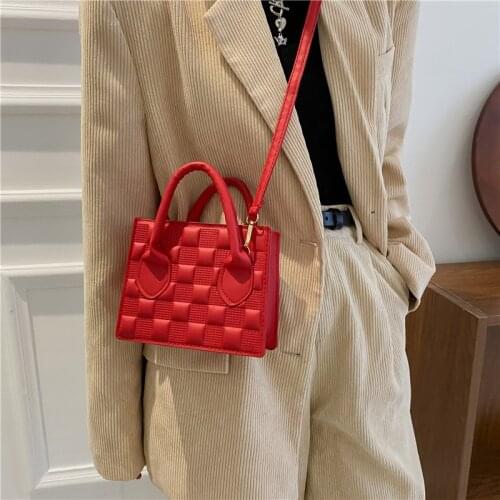 Fashion Pu Leather Women Shoulder Bag High Quality Rhombus Crossbody Bag Woman 2021 Luxury Designer Casual Womens Messenger Bag