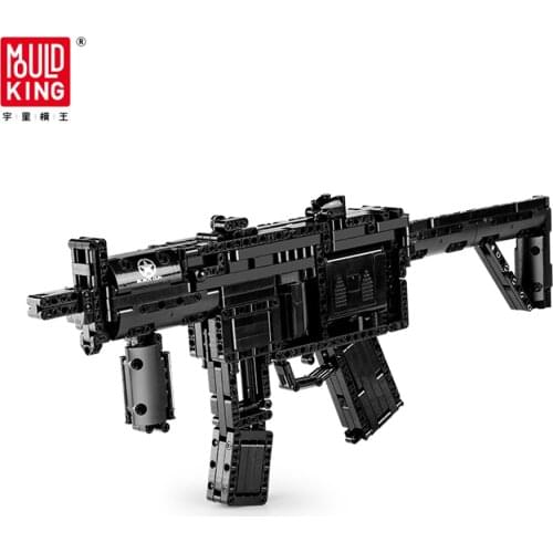 Mould King 14001 Motorized Block Series 783pcs MP5 Submachine Gun Model Set Building Blocks MOC Bricks Boy Toys Christmas Gifts