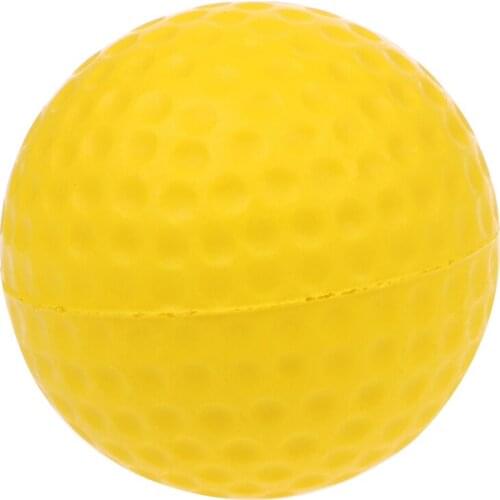 Soft Flexible Light Weight and Less Impact Yellow Foam Golf Ball Golf Training Soft Foam Balls Practice Ball