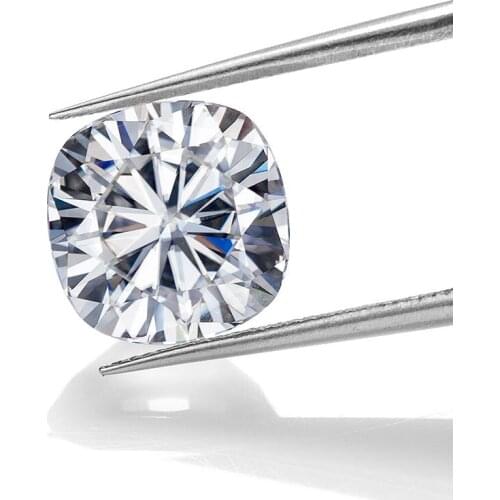 Real Colorless Loose Moissanite Stones Diamond VVS1 Clarity Cushion Shape Brilliant Gemstone Making Vintege Ring Jewelry Pendant