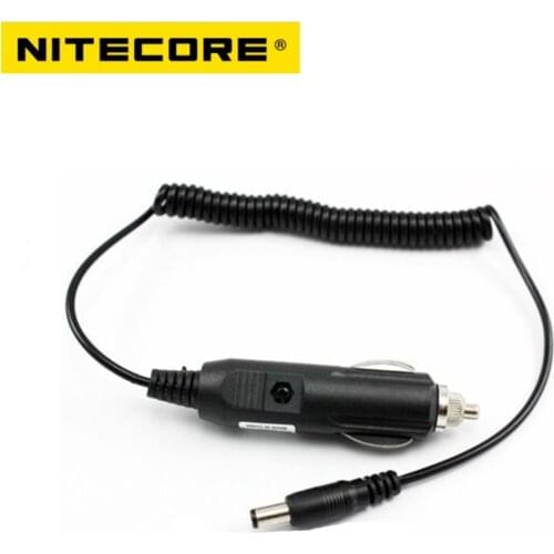 NITECORE 12V DC Car Auto Power Charger Adapter Cord For NITECORE I2 I4 D2 D4