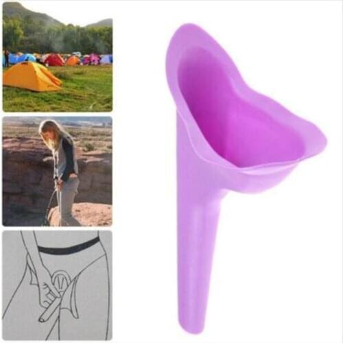 New Design Silicone Women Urinal Outdoor Travel Camping Portable Female Urinal Soft Urination Device Stand Up & Pee