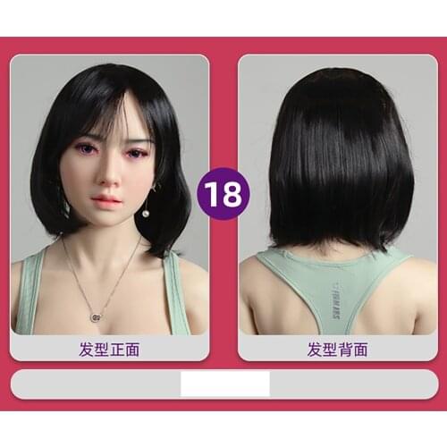 Sexye Brown curly hair Wig of Real Silicone Sex Doll Hair Big Breast Love Doll Wigs Women Skeleton Big TPE Sexy Hot Sale Sex To