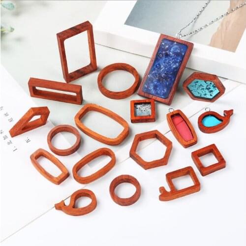 2020 New Natural sandalwood Dried Flower Resin Decorative Craft DIY base care Frame Pendant Bezel makeing for jewelry
