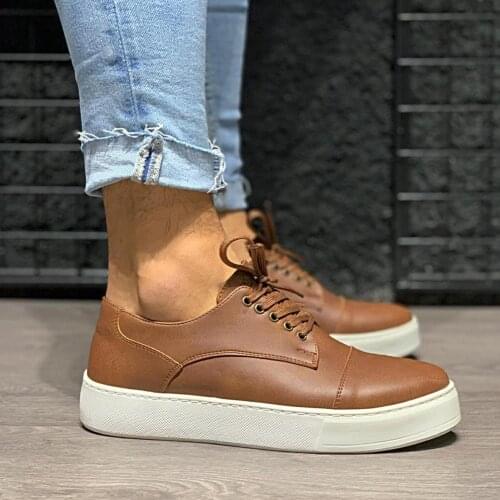 Knack Daily Shoes 050 Tan Male Seasonal Comfortable Orthotic Insole Sneaker Spring and Summer Fashion Sports Classic Lace-Up Style
