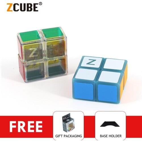 ZCube 1x2x2 Transparent Magic Cube Professional Educational Stickerless Neo Cubo Magico Puzzle Funnt Toys