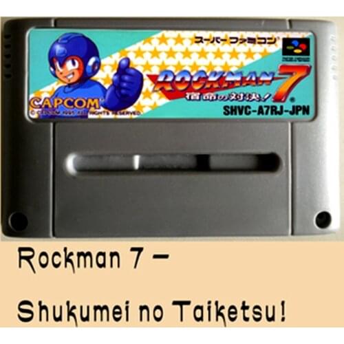 Rockman 7 - Shukumei no Taiketsu! 16 bit Big Gray Game Card