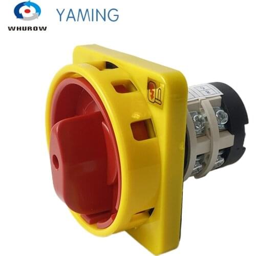 Manual transfer switch 20A 2 poles 2 position padlock change over switch machinery on and off switches YMZ12-20/2GS