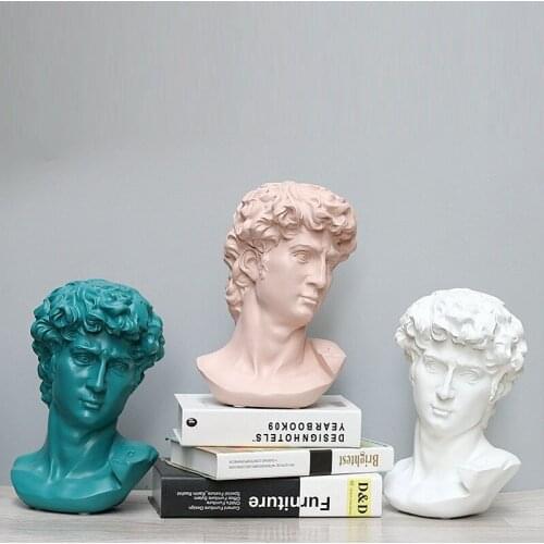 NORDIC FIGURE DAVID ART SCULPTURES DECORATES SKETCH PLASTER MODEL FIGURINES HOME DECOR ART MATERIAL RESIN CRAFT R5179