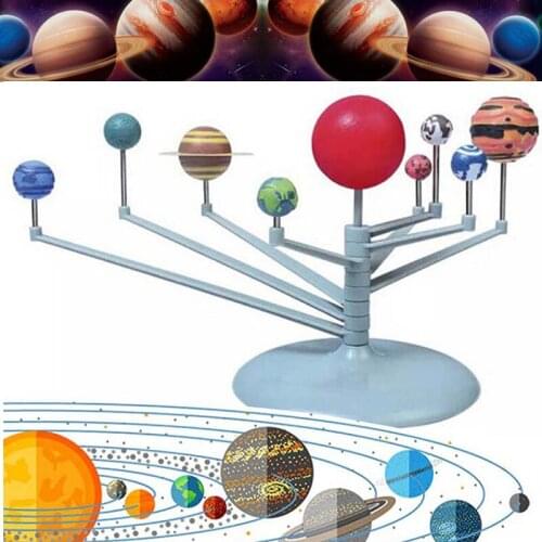 Solar System Nine Planets Planetarium Model Kit Astronomy Science Project DIY Kids Gift Worldwide Sale Early Education For Child