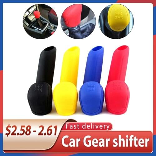2Pcs/Set Silicone Gear Shift Knob Cover Car Handbrake Cover Hand Brake For Universal Car Acceossories