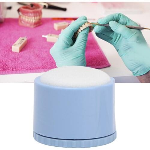 Dental Equipment Round Stand Cleaning Foam File Drills Block Holder With Sponge
