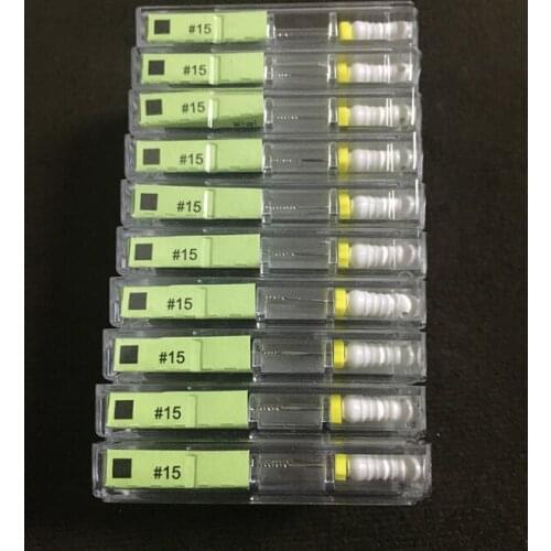 20 Packs Dental K-Files 25mm #15 Stainless Steel Endo Root Canal Hand use File Endodontic Instruments