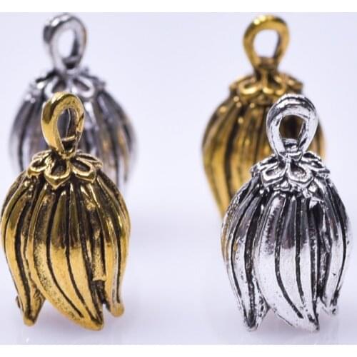 30pcs/Lot Vintage Flower Charm Pendant Alloy Charms For Jewelry Making Necklace Earrings Charm In Bulk Accessories DIY Supplies