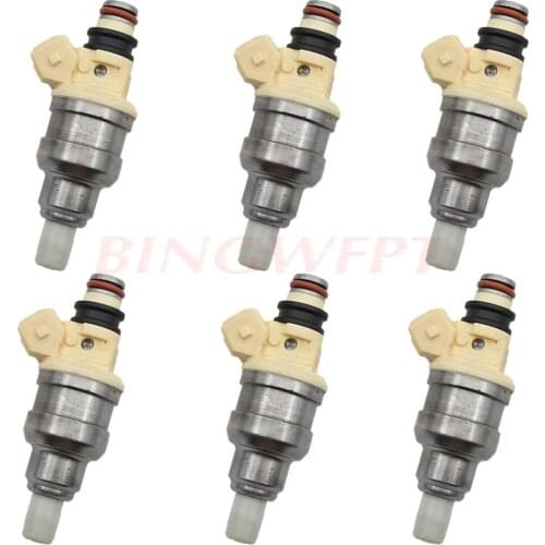 6PCS INP-051 MD141263 INP051 Fuel Injector For Mitsubishi Mighty Max Montero Dodge Colt Raider Ram 50