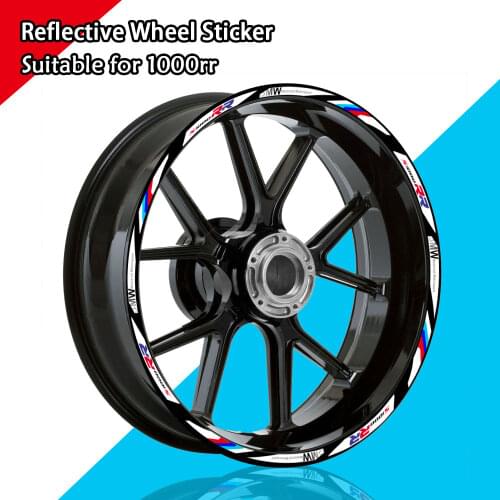 Motorcycle Accessories Wheel Hub Sticker Decorative Decals Reflective Rim Tape Stripe Tape For BMW S1000RR