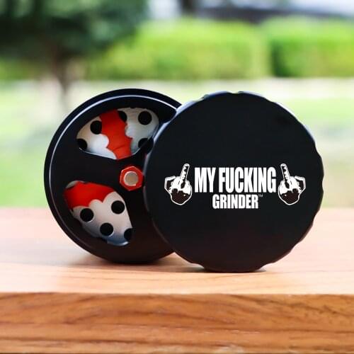 MY FUCKING Aluminum Tobacco Grinder 63mm/2.5 Inch 4 Layers Metal Herb Grinder Crusher Smoking Accessories