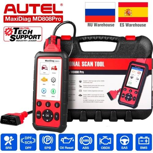 Autel MaxiDiag MD808 Pro OBD2 Scanner Diagnostic Tool Auto Scanner All System Eobd Automotivo Automotriz Automotive Car Scanner