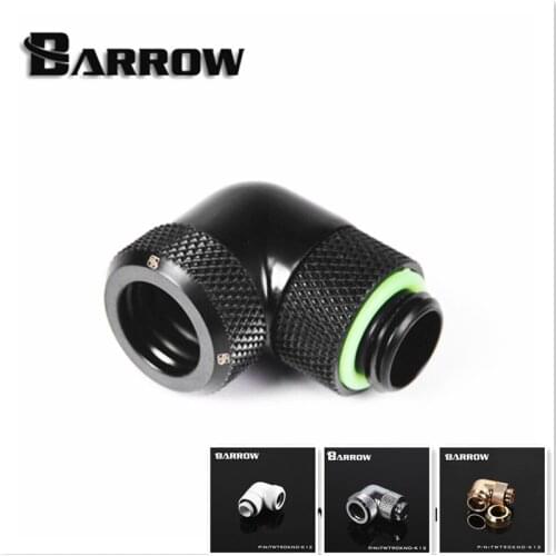 Barrow TWT90KND-K12, 90 Degree Rotary Hard Tube Fittings, G1/4 Adapters For OD12mm Hard Tubes
