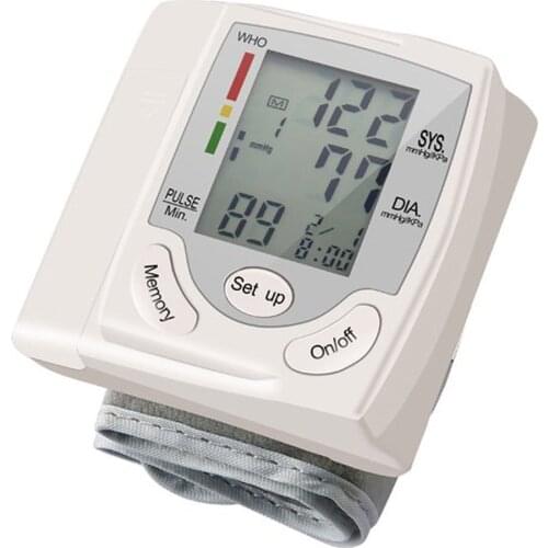 Automatic LCD Digital Wrist Blood Pressure Monitor Heart Pulse Measure High Selling Real-time health monitoring trustworthy