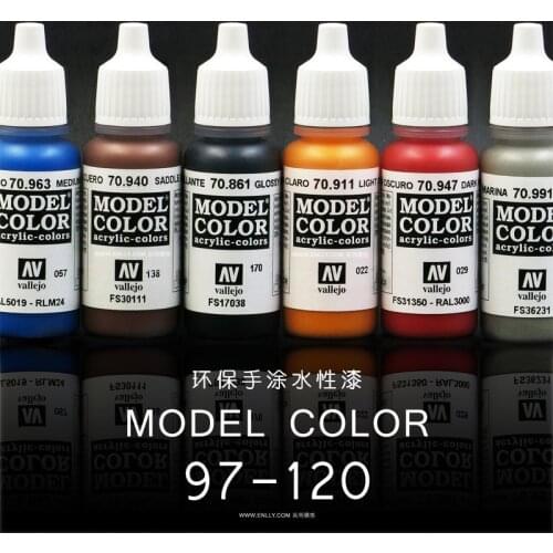 17ml AV vallejo Model paint Model color Environmental protection water-based paint Hand painted series 97-120