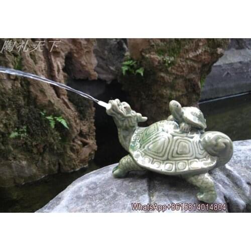Rockery fish pond flowing water ornaments sprinkler faucet turtle aquarium nozzle stone water stone landscaping decoration
