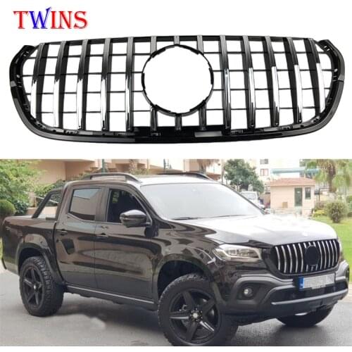 GT style Racing Grille Fit For Mercedes Benz x-class 2018 2019 2020 chrome