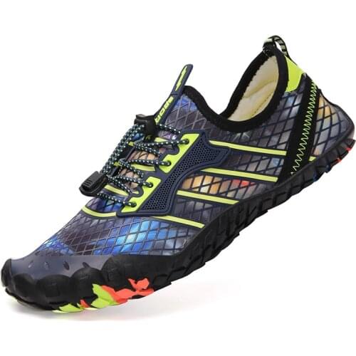 Water Sports Shoes Summer Sneakers Men Aqua Shoes Women Swimming Beach Sandals Quick-Drying Multi Color Upstream Socks Barefoot