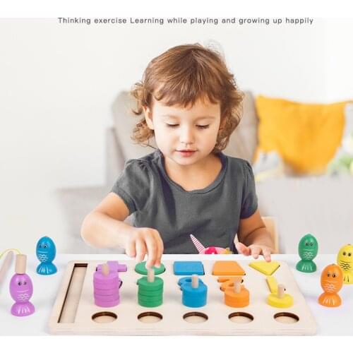 Montessori Math Toy Wooden Five-in-One Pair Number Board Educational Toys For Children Early Learning Aids Boys And Girls Gift
