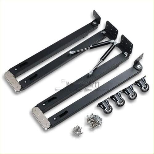 Multifunctional folding table hardware accessories retractable dining side table desk wine cabinet hidden guide rail invisible c