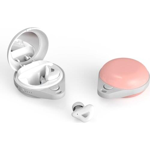 2020 NEW TWS 5.0 Bluetooth Earphones HIFI Mini Wirelesse earbuds HD Binaural Call Headsets With Portable Mirror Sports Running