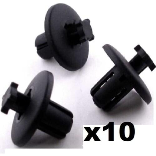 10x 8mm Plastique Clips Garniture For Peugeot 307 607 & 807 Passage De Roue