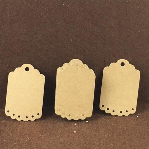 Multi Styles Wavyedge Blank Gift Tag Price Luggage Garments Creative Tags With Heart Shape Hollow Hemp Ropes Sets 200Pcs/Lot