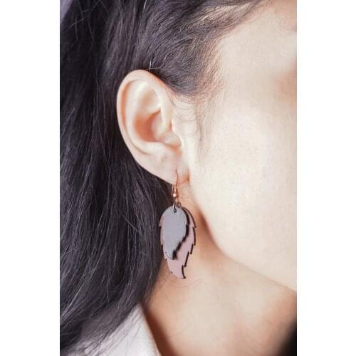 Handmade Genuine Leather Earrings Fashion Authentic Women Jewellery Accessory Stylish Desing High Quality Gift - ES-9015