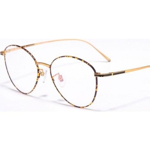Width-140 Titanium Women Round Full Rim Thin Temple eyewear computer Eyeglasses Frame Myopia Reading Glasses Men Eyewear frame