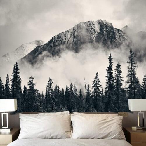 Nordic bos bossen bomen afdrukken wandtapijten decoratie hangende doek slaapzaal decoratie achtergrond