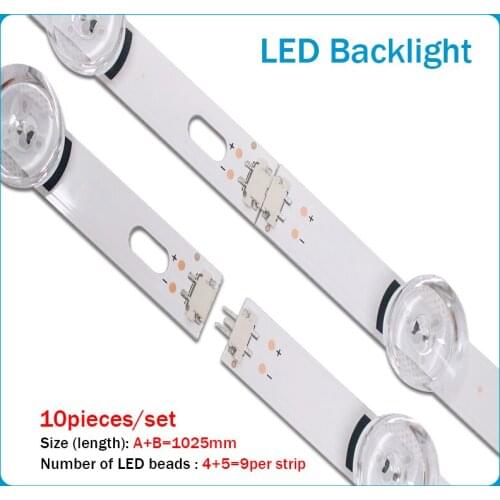 1025mm LED Backlight strip 9leds For LG 49LB620V Innotek DRT 3.0 49" A B 49LB552 49LB629V 6916l 1788A 1789A 49LF620V 49UF6430