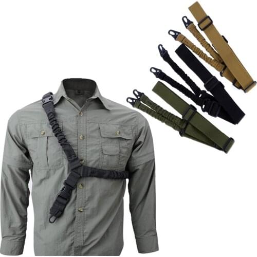 Tactical Single Point Rifle Sling Shoulder Strap Nylon Adjustable Airsoft Paintball Military Gun Strap Army Hunting Accessories