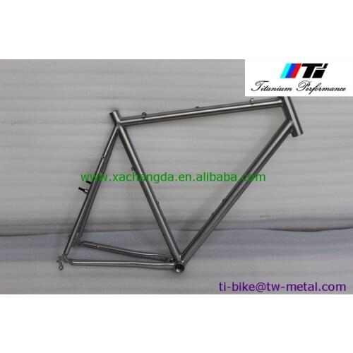 High quality titanium road bike frame , Ti bicycle frame race with 700C wheel, hot sale titanium road bicycle frame set