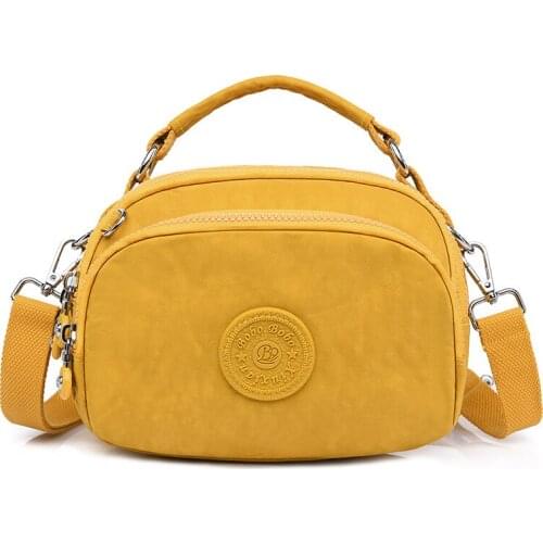 Women Shoulder Bag Fashion Pure Color Casual Tote Outdoor Bag Canvas Handbag Zipper Messenger Crossbody Bag