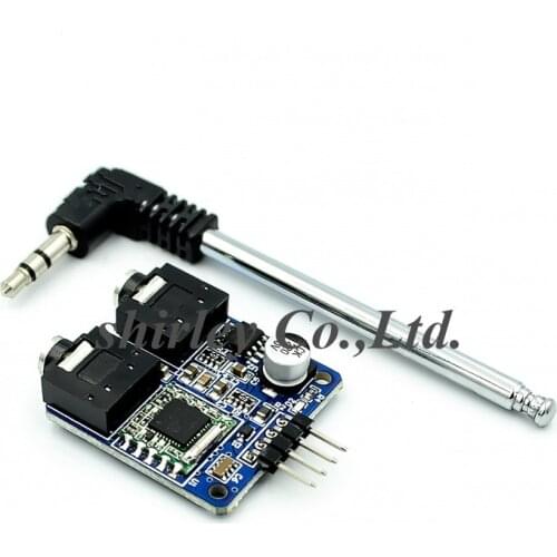 1PCS TEA5767 FM Stereo Radio Module for Arduino Radio 76-108MHZ With Free Cable Antenna In Stock Connector