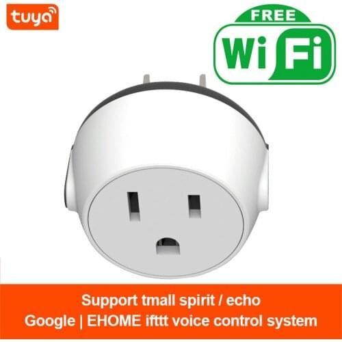 1PCS WiFi Smart Plug 10A US Socket For Google Home Compatible With Alexa Google Home Assistant Mini Sockets Smart Home