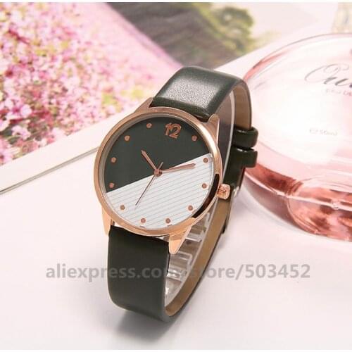 100pcs/lot Feminino Lvpai Leather Wristwatch Watch Casual Quartz Woman Gfit Watches Reloj Mujer Electronic Watch Ladies Watch