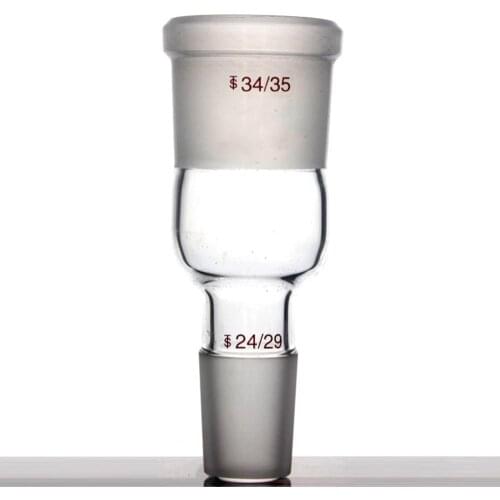 Glass Enlarging Adapter,From 24/29 Cone to 34/35 Socket,Lab Glassware