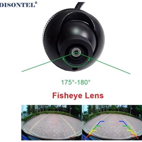 170 Degree Fish Eye Lens Starlight Night Vision Vehicle Rear / Front View Camera low-light level 15m visible Car Camera